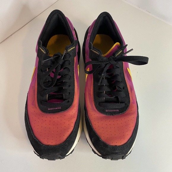 Nike Waffle One GS Pink Yellow Black Junior Kids Sacai Casual Shoes DC0481-600 7 - Picture 1 of 9